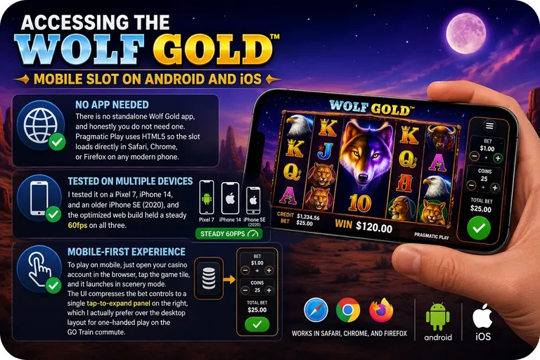 Wolf Gold Mobile Slot on Android and iOS